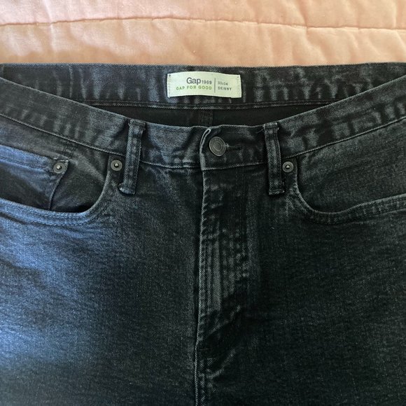 GAP Jeans Mens Faded Black Gap Skinny Jeans 33x32 Poshmark